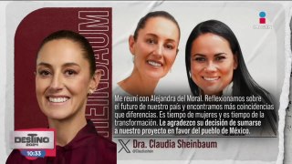 Alejandra del Moral renunció al PRI y se une al proyecto de Claudia Sheinbaum