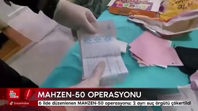 6 ilde düzenlenen MAHZEN-50 operasyonu: 2 ayrı suç örgütü çökertildi