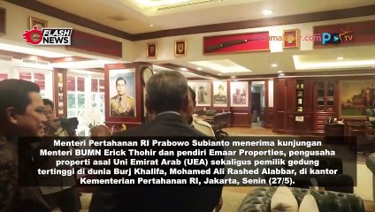 Menhan Prabowo Terima Erick Thohir dan Pendiri Emaar Properties Bahas Potensi Pertumbuhan Indonesia