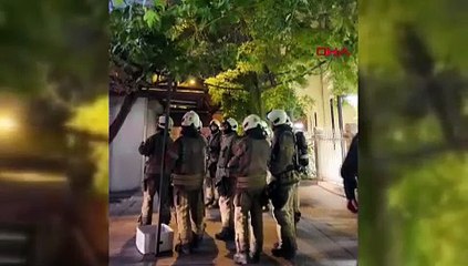 İstanbul'da kafede korkutan yangın