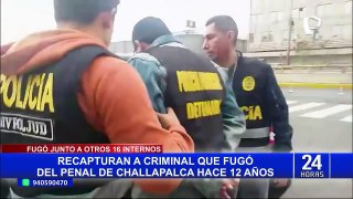 ¡Luego de 12 años! Recapturan a delincuente que fugó de penal de Challapalca