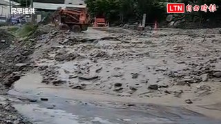 梅雨強襲爆土石流！信義東埔溫泉區道路中斷（民眾提供）