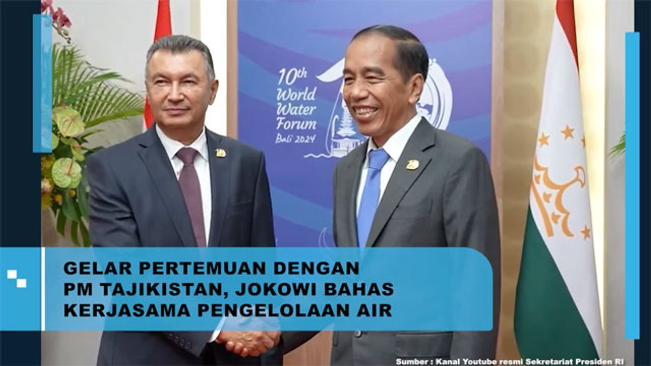 Presiden Jokowi Gelar Pertemuan dengan PM Tajikistan, Bahas Kerjasama Pengelolaan Air