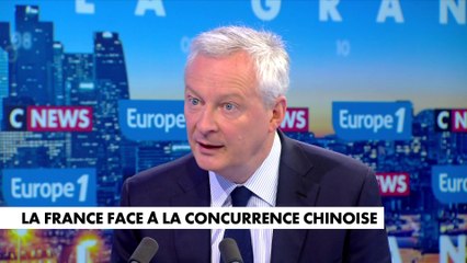 Pour Bruno Le Maire, «le grand défi est de nous protéger face aux surcapacités industrielles chinoises»