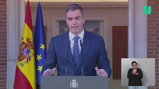 Pedro Sánchez realiza una declaración institucional sobre el reconocimiento del Estado de Palestina