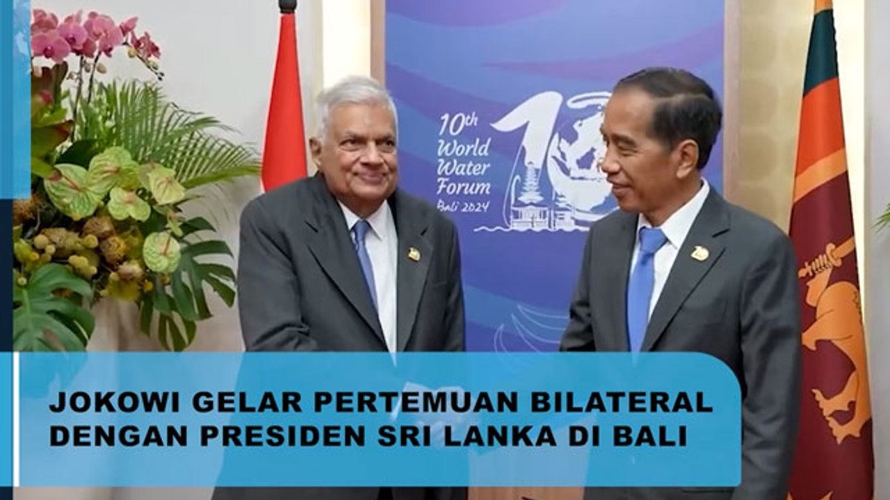 Presiden Jokowi Gelar Pertemuan Bilateral dengan Presiden Sri Lanka di Bali