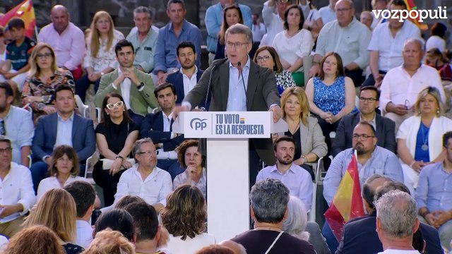 Feijóo dice que Sánchez estará encantado con Vox