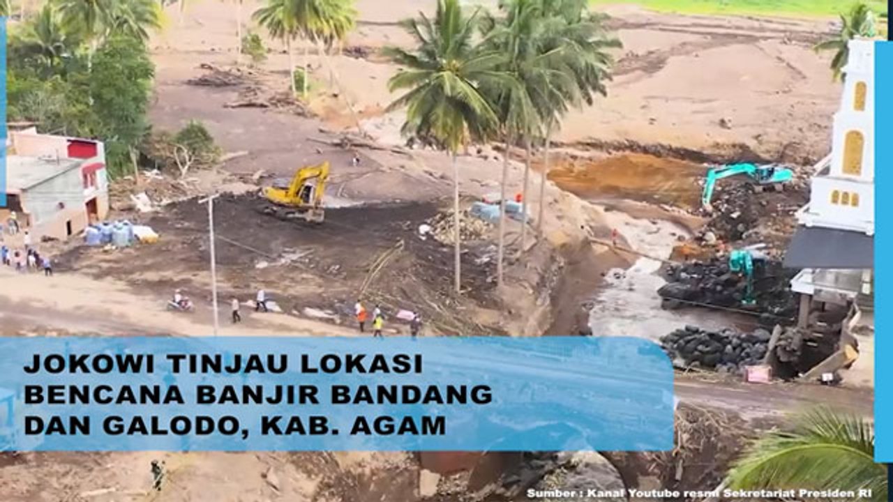 Tinjau Posko Pengungsi di Agam, Presiden Jokowi Serahkan Bantuan Bagi Warga Terdampak Bencana
