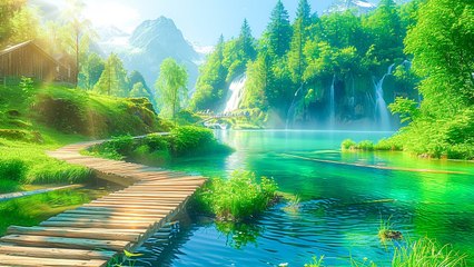 Relaxing Piano Music with Beautiful Nature - Stop Overthinking, Stress Relief Music, Calming Music