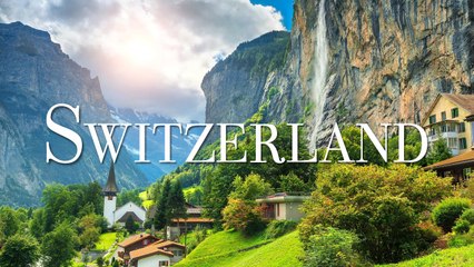 SWITZERLAND 4k ｜ Beautiful Nature Scenery with Beautiful Piano Music, Sleep Music, Stress Relief