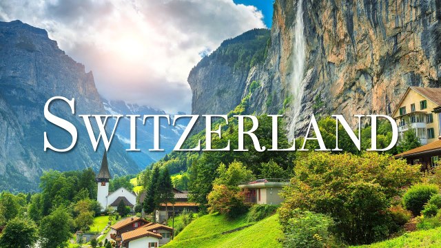 SWITZERLAND 4k ｜ Beautiful Nature Scenery with Beautiful Piano Music, Sleep Music, Stress Relief