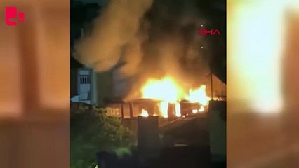 Beyoğlu'nda kafede yangın