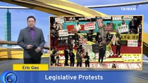 Taiwan Legislative Protests Continue as KMT, TPP Try To Push Final Bill Reading
