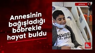 Annesinin bağışladığı böbrekle hayat buldu