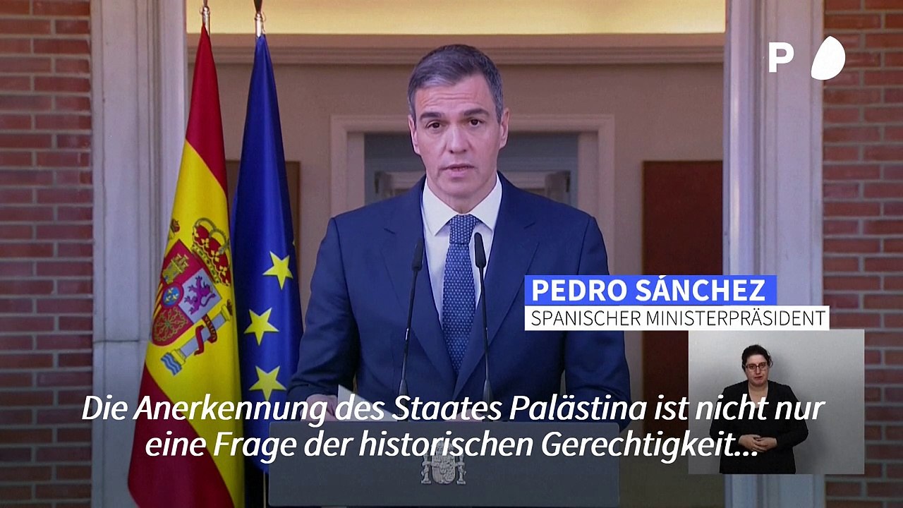 Spaniens Sánchez: Palästinensischer Staat 'unverzichtbar' für Frieden