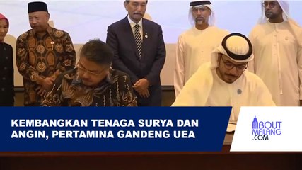 DISAKSIKAN LUHUT, PERTAMINA DAN PERUSAHAAN ARAB TEKEN MOU UNTUK KEMBANGKAN PLTS DAN PLTB DI INDONESIA