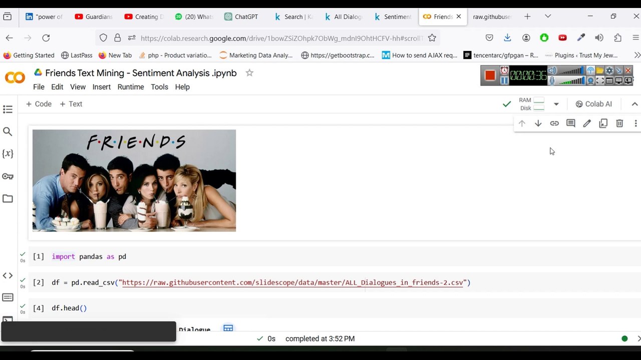 FRIENDS Sitcom Sentiment Analysis & Text Mining