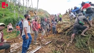 Papua Yeni Gine'deki heyelanda toprak altında kalanların sayısı 2 bini geçti