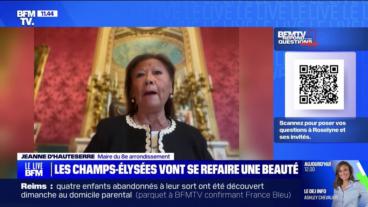 Projet d'aménagement des Champs-Elysées:  Jeanne d'Hauteserre, maire du 8ème arrondissement de Paris, ne veut pas que la place de la Concorde devienne un "podium pour les annonceurs"