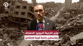 وزير خارجية النرويج: الاعتراف بفلسطين إشارة قوية للتضامن