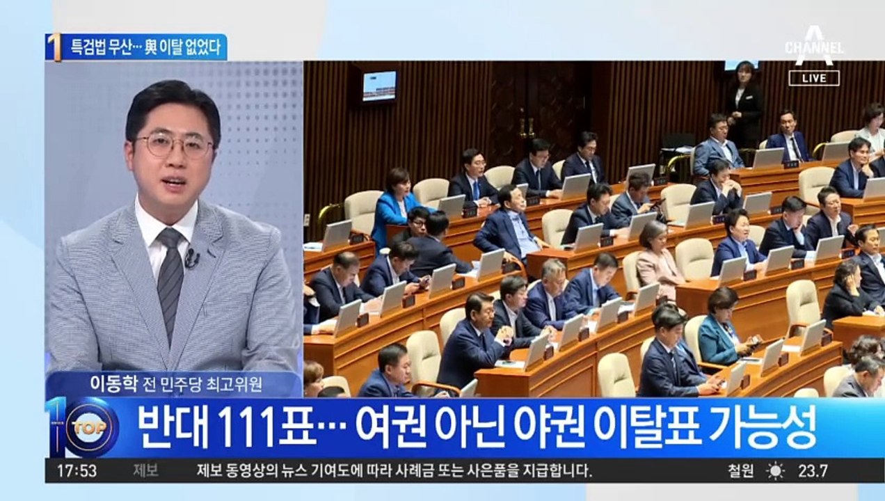 채상병 특검법 무산…與 이탈 없었다