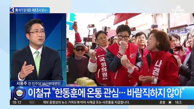 與 차기 당 대표 여론조사 보니…유승민·한동훈 접전