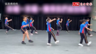 台灣本土短影音爆紅  台南市小學發起「16蹲」接力 (張茵倩提供)