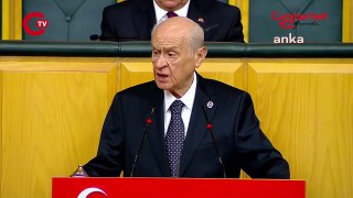 MHP lideri Devlet Bahçeli'den kürsüde 'Esad ile işbirliği' çağrısı...