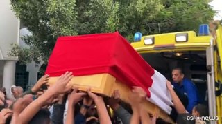 Folla ai funerali della guardia egiziana uccisa al confine con Rafah