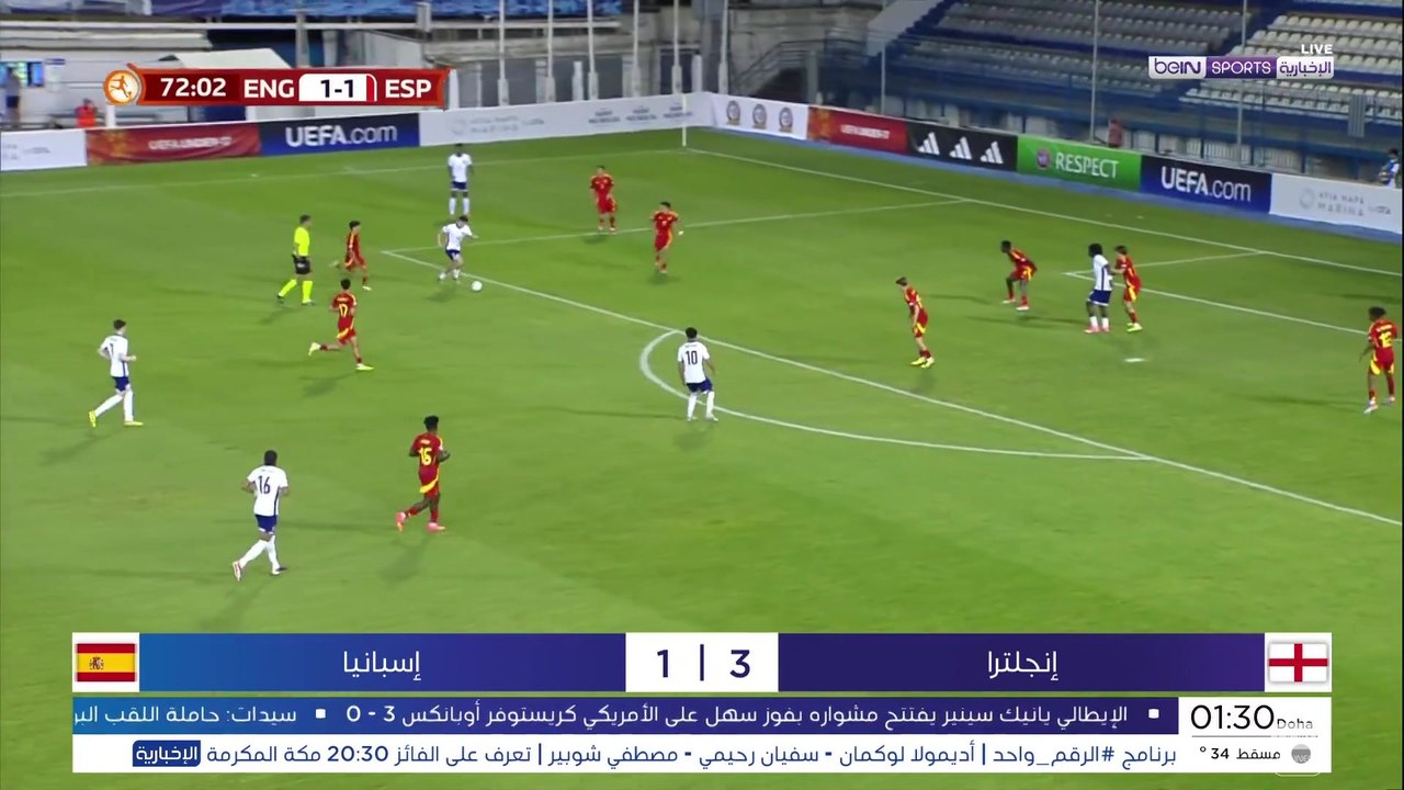 إنجلترا تبلغ ربع نهائي بطولة أوروبا للناشئين تحت 17 عاماً