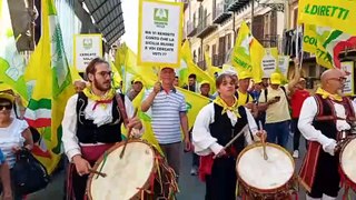A Palermo la protesta degli agricoltori