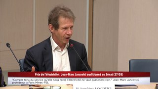 100% Sénat - Prix de l'électricité : Jean-Marc Jancovici auditionné au Sénat