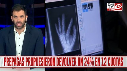 Las prepagas proponen devolver un 24% en 12 cuotas