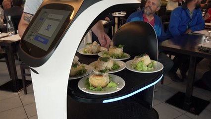 Faute de candidats, un restaurateur du Lot embauche un robot-serveur