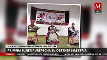 Mujer purépecha hace historia al obtener una maestría en la UNAM