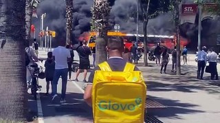Incendio en Barcelona