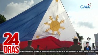 Sabay-sabay na flag ceremony, idinaos nationwide kabilang sa Rizal Park | 24 Oras
