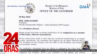 Cebu Gov. Garcia, tumiwalag sa PDP Laban dahil sa kasong isinampa ni Cebu Mayor Mike Rama | 24 Oras