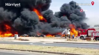 Gaziantep'te korkutan iş yeri yangını