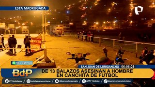 SJL sigue tiñéndose de sangre: asesinan de 13 balazos a joven en canchita de fútbol