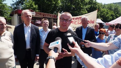 Wodny rynek protest.