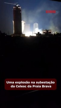 Explosão em subestação da Celesc provoca apagão na região 