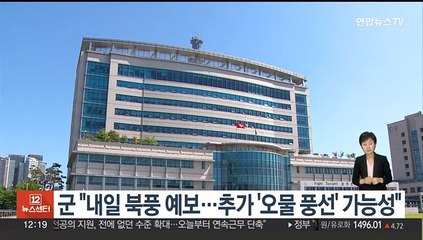 군 "내일 북풍 예보…추가 '오물풍선' 가능성"