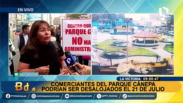 Comerciantes se niegan a ser desalojados de Parque Cánepa: No nos vamos a ir