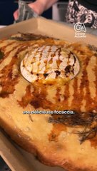 Foccacia au camembert et miel