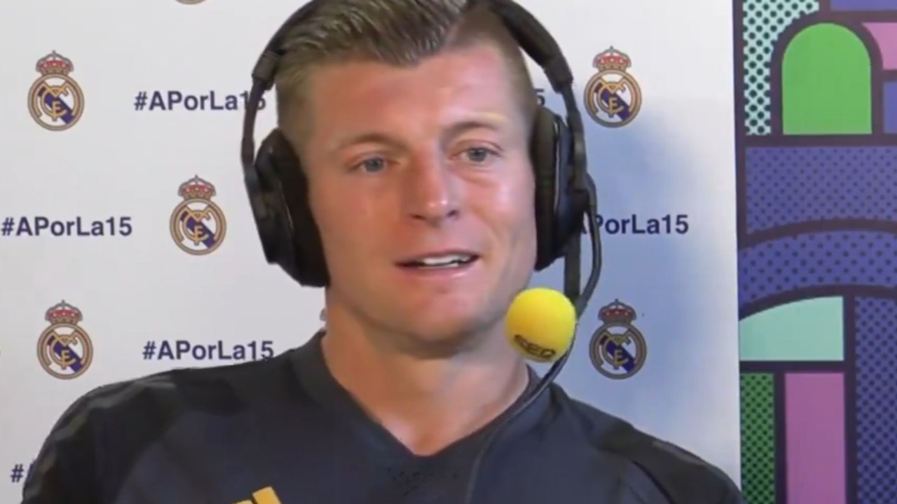 Inspirational one-minute speech by Kroos captur...