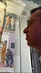 Cappella Brancacci, nell'affresco di Masolino tracce di foglie a coprire le cosce di Adamo ed Eva