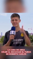Roberto Carlos deja con esta cara a Arda Güler