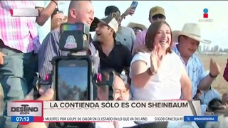 Xóchitl Gálvez afirma que la contienda por la presidencia es entre Claudia Sheinbaum y ella