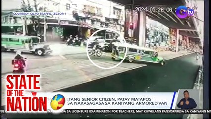 Nagbibisikletang senior citizen, pumailalim sa nakasagasa sa kaniyang armored van | SONA